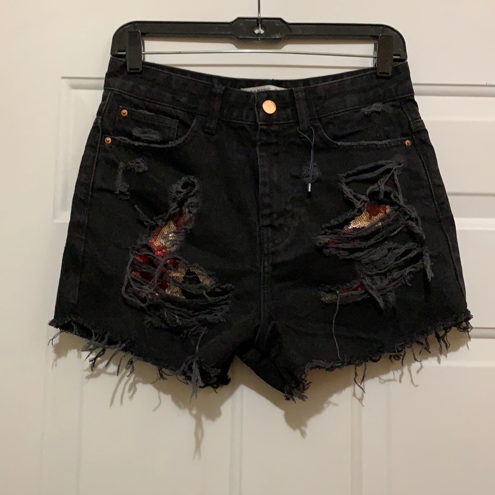 ZARA BASIC DENIM SHORTS